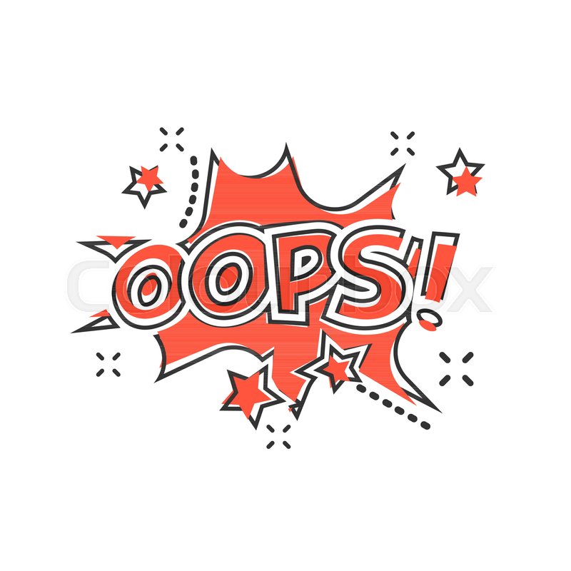 800x800 Vector Cartoon Oops Comic Sound Stock Vector Colourbox