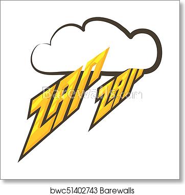 Zap Zap Sound Effect Icon, Cartoon Style, Art Print Barewalls 362x382 Zap Zap Sound Effect Icon, Cartoon Style, Art Print Barewalls