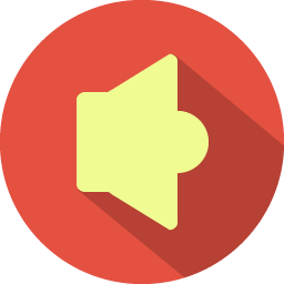 256x256 Sound Icon Colorful Long Shadow Iconset Graphicloads