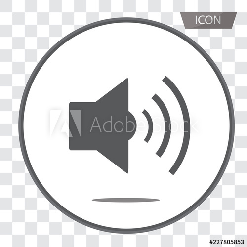 500x500 Sound Icon Vector,volume Icon Vector, Speaker Symbol Isolated
