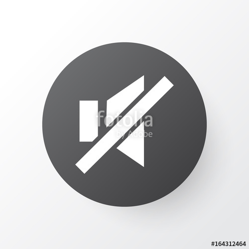 500x500 Sound Off Icon Symbol Premium Quality Isolated Mute Element