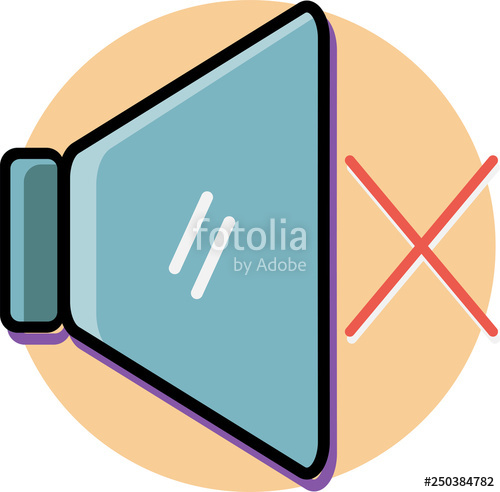 500x492 Sound Off Icon Vector Stock Image And Royalty Free Vector