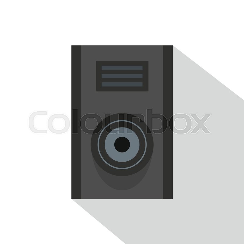 800x800 Sound Speaker Icon Flat Illustration Stock Vector Colourbox