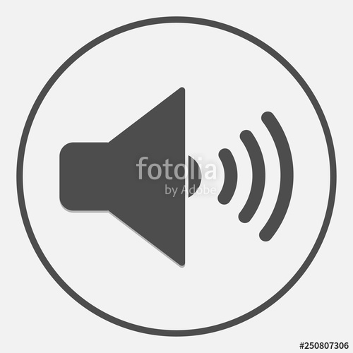 500x500 Speaker Icon Element Sound Volume Symbol Vector