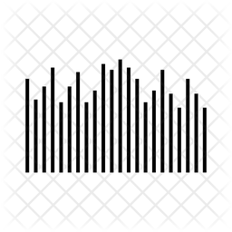 256x256 Sound Wave Icon Of Glyph Style