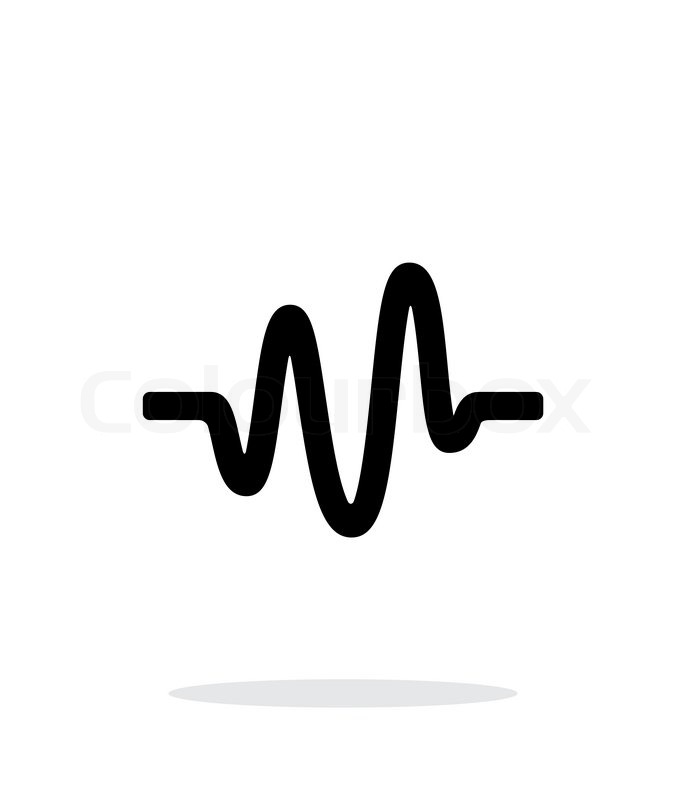 686x800 Sound Wave Icon On White Background Stock Vector Colourbox