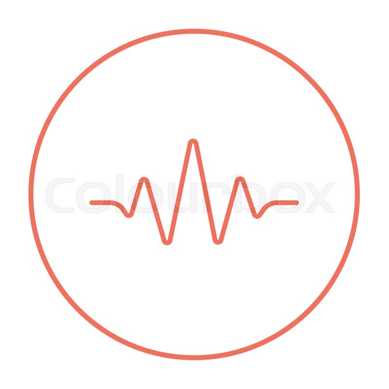 800x800 Sound Wave Line Icon For Web, Mobile Stock Vector Colourbox
