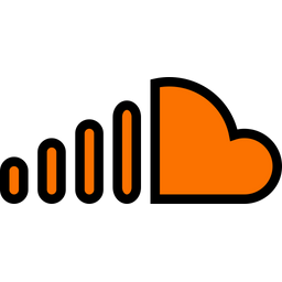 256x256 Soundcloud Icon Of Colored Outline Style