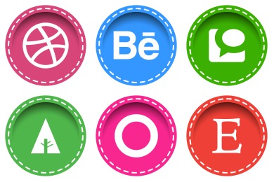390x260 Soundcloud Icon Stitched Social Media Iconset Uiconstock