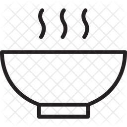 256x256 Soup Bowl Icon Of Line Style