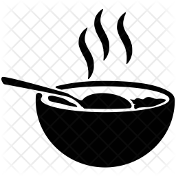 256x256 Soup Icon Of Glyph Style