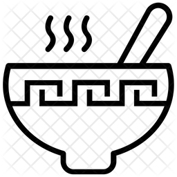 256x256 Soup Icon Of Line Style