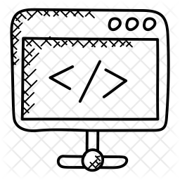 256x256 Source Code Icon Of Doodle Style