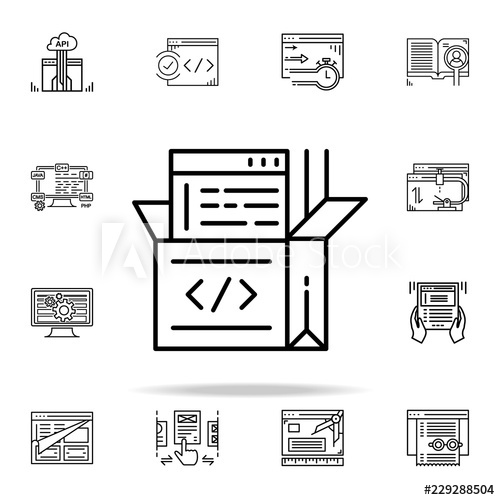 Source Code Icon at Vectorified.com | Collection of Source Code Icon ...