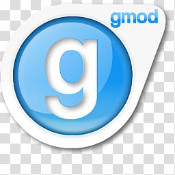 256x256 Source Icon Redux, Gmod, White And Blue Gmod Logo Transparent