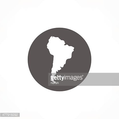 416x416 South America Continent Icon Stock Vectors