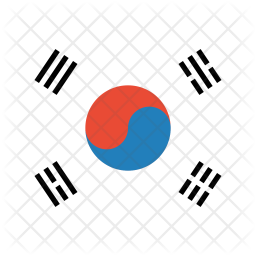 256x256 South Korea Flag Icon Of Flat Style