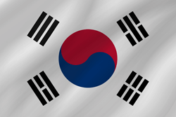 250x167 South Korea Flag Icon
