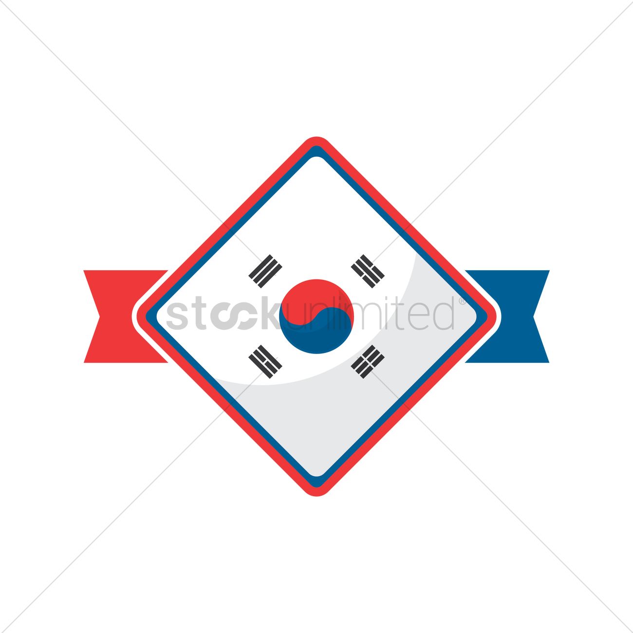 1300x1300 Free South Korea Flag Icon Vector Image