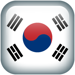 256x256 South Korea Icon Flag Borderless Iconset Hopstarter