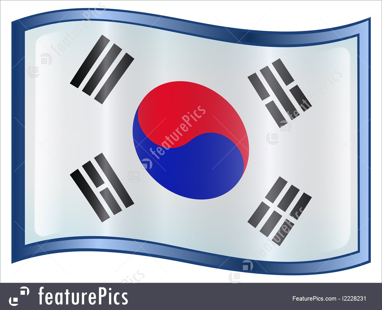1300x1057 Flags South Korea Flag Icon