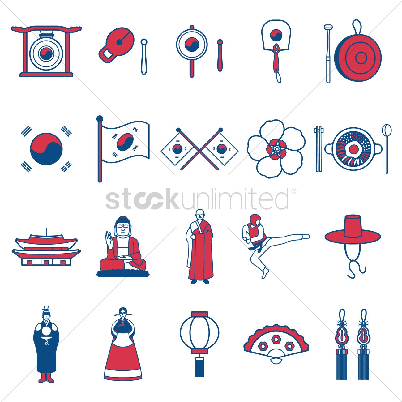 1300x1300 Free South Korean General Icons Vector Image