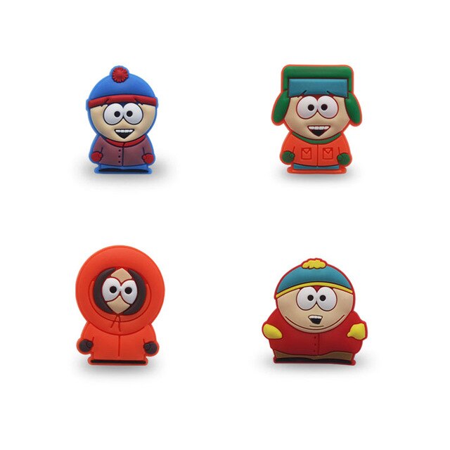 640x640 Pcs South Park Pvc Cartoon Icon Brooch Button Badge Anime Figure
