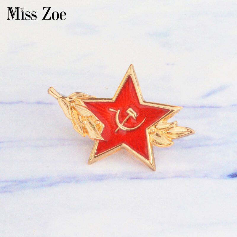 800x800 Ussr Symbol Enamel Pin Cold War Soviet Cccp Red Star Sickle Hammer