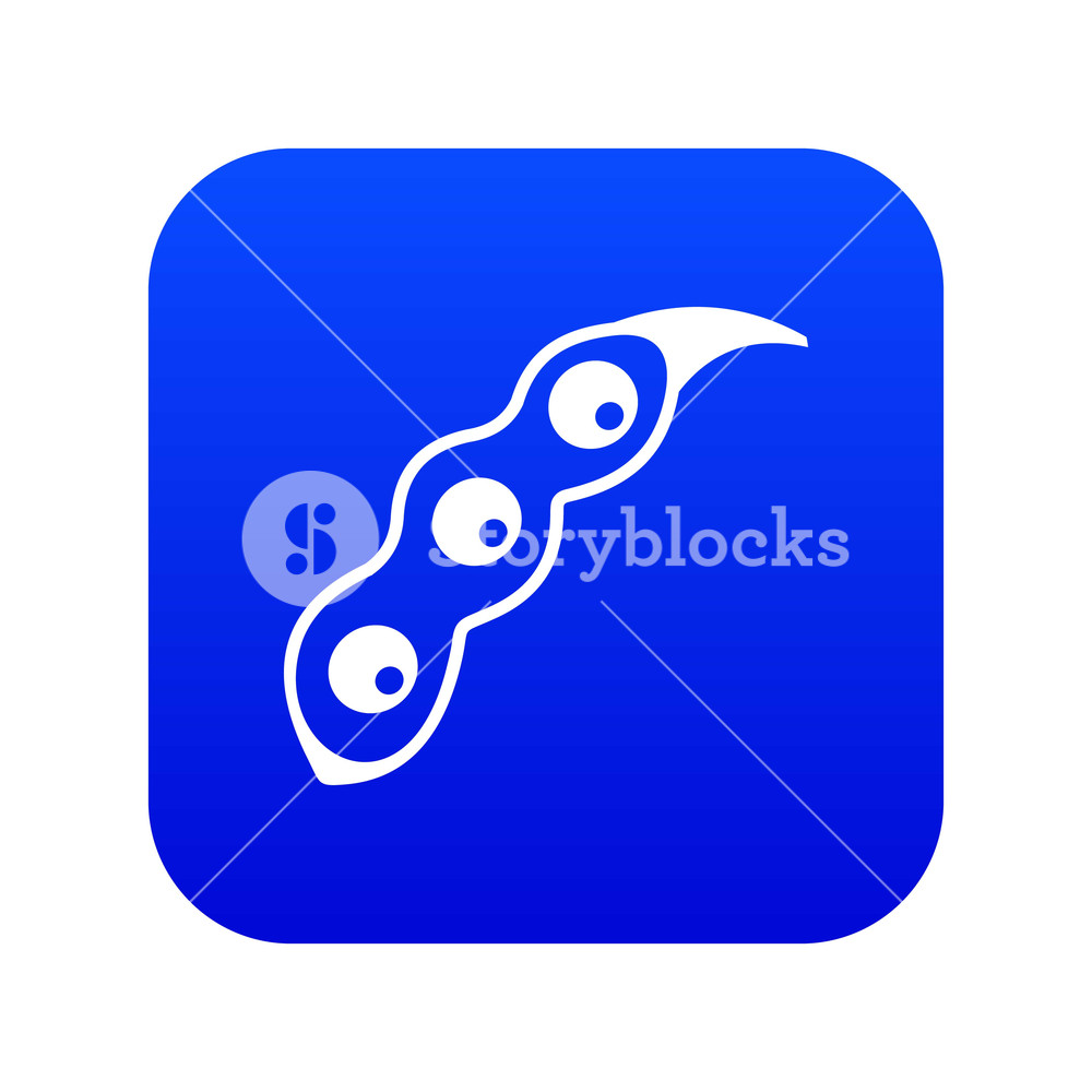 1000x1000 Ripe Soybean Icon Digital Blue For Any Design Isolated On White