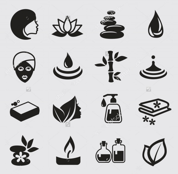 Spa Icons Freecreatives 600x587 Spa Icons Freecreatives