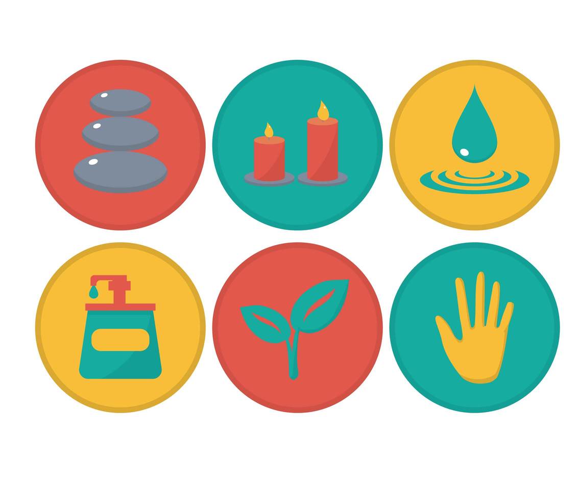 Spa Icon Set Vector Art Graphics 1136x936 Spa Icon Set Vector Art Graphics