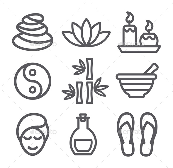 Spa Icons From Graphicriver 590x574 Spa Icons From Graphicriver