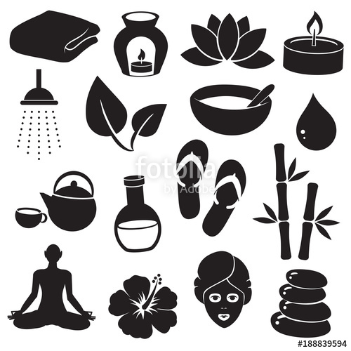 Spa Icon Set Collection Of Vector Icons Stock Image And Royalty 500x500 Spa Icon Set Collection Of Vector Icons Stock Image And Royalty