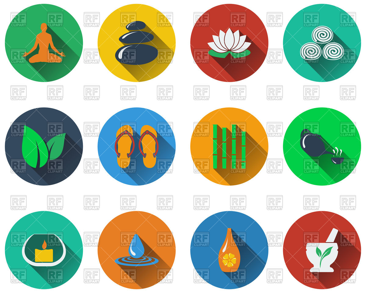Beauty And Spa Icons In Flat Design Vector Image Of Beauty 1200x960 Beauty And Spa Icons In Flat Design Vector Image Of Beauty