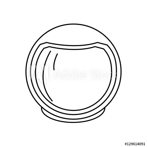 500x500 Astronaut Helmet Icon Spaceman Cosmonaut Pilot Space And Science