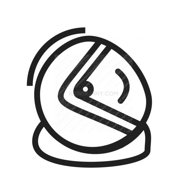 600x600 Helmet Line Icon