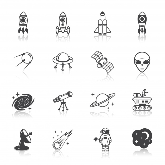 Space Elements Icons Vector Free Download 626x626 Space Elements Icons Vector Free Download