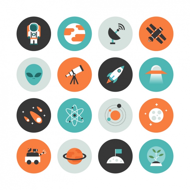 Space Icon Collection Vector Free Download 626x626 Space Icon Collection Vector Free Download