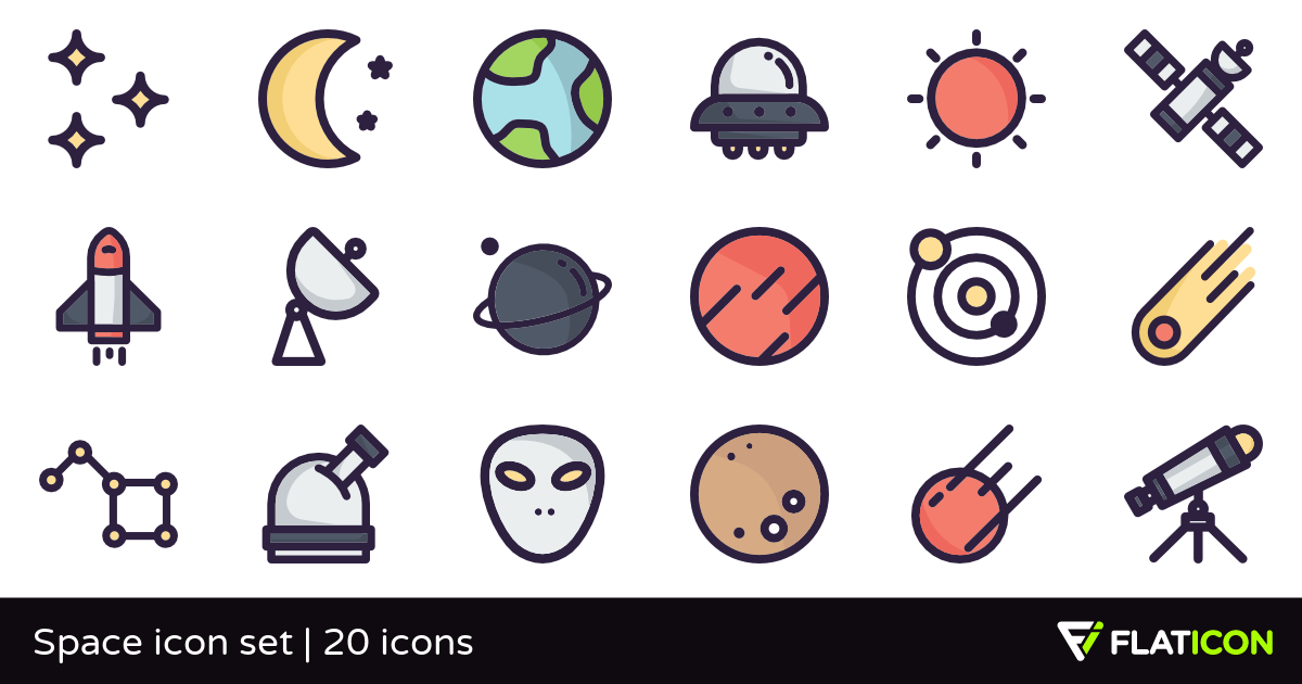 Space Icon Set Free Icons 1200x630 Space Icon Set Free Icons