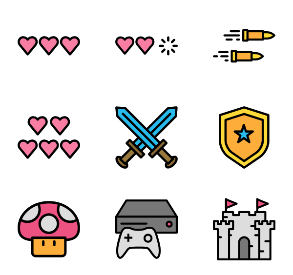 Space Invaders Icons 600x564 Space Invaders Icons