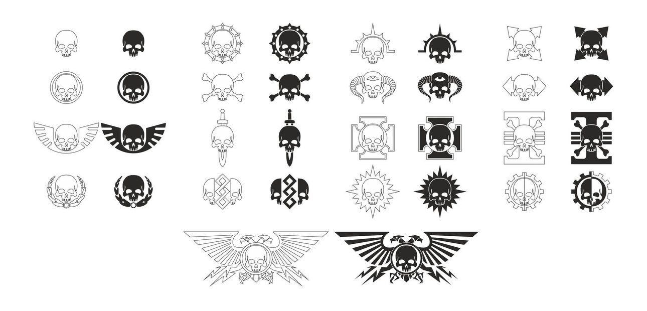 1290x620 Space Marine Skull Badges