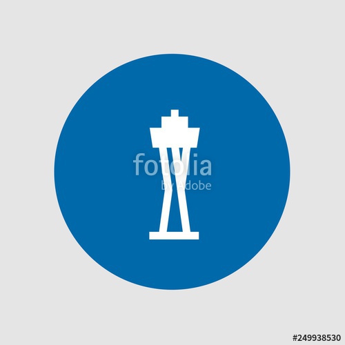 500x500 Space Needle Icon Stock Image And Royalty Free Vector