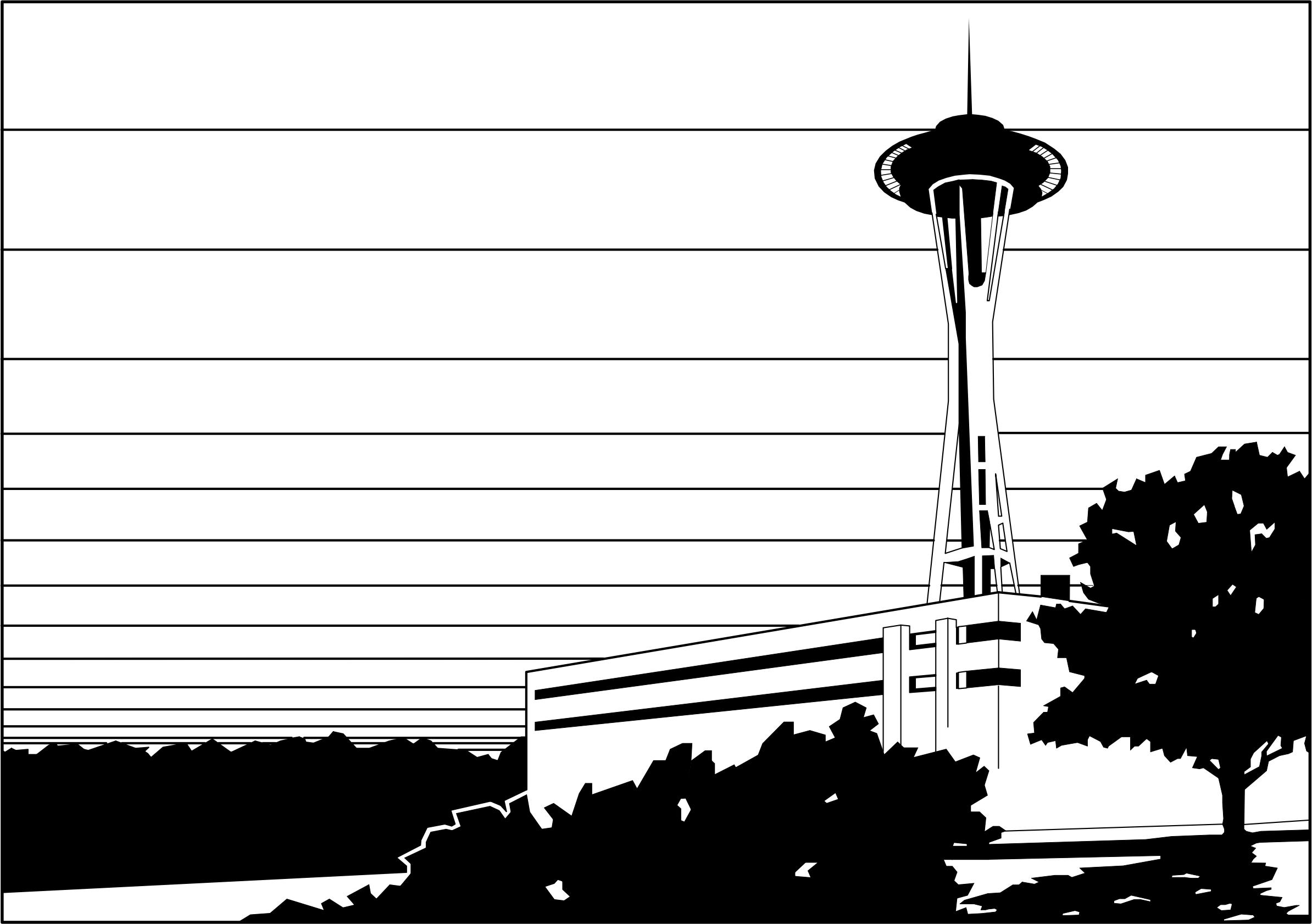 2388x1682 Space Needle Wa Icons Png