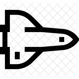 Space Shuttle Icon Of Line Style 256x256 Space Shuttle Icon Of Line Style