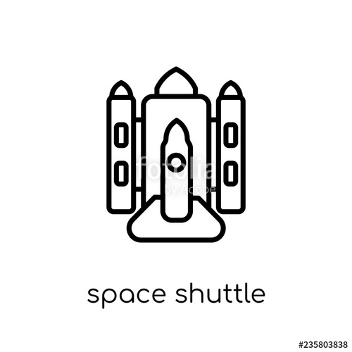 Space Shuttle Icon From Astronomy Collection Stock Image 500x500 Space Shuttle Icon From Astronomy Collection Stock Image