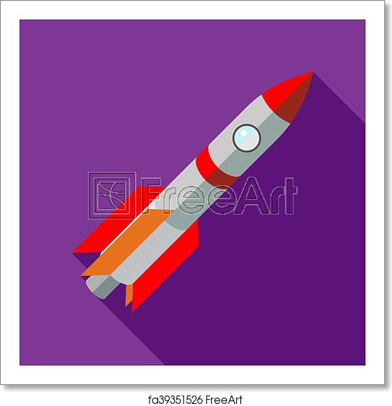 Free Art Print Of Space Shuttle Rocket Launch Icon, Flat Style 561x581 Free Art Print Of Space Shuttle Rocket Launch Icon, Flat Style