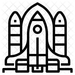 256x256 Space Station Icon Of Line Style