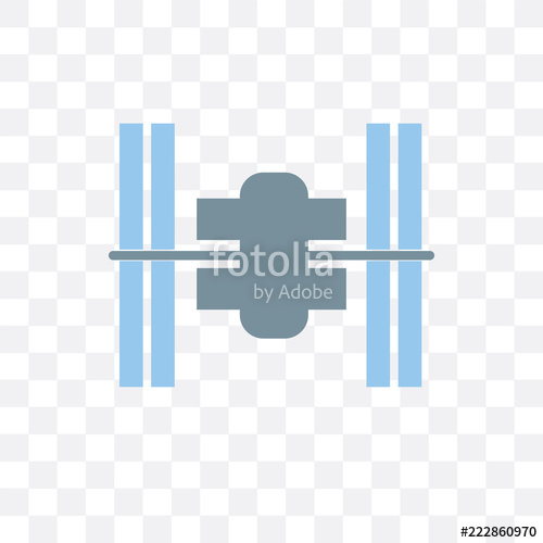 500x500 Space Station Icon Isolated On Transparent Background Simple