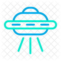 256x256 Spacecraft Icon Of Line Style