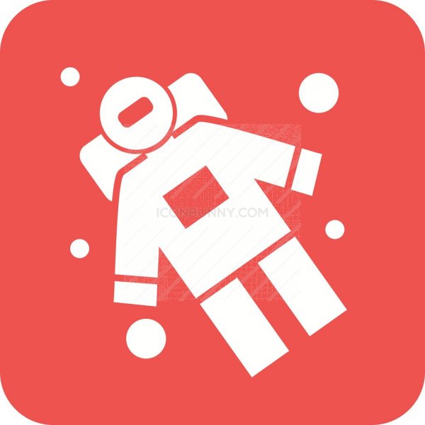 600x600 Space Man Ii Flat Round Corner Icon
